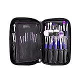 MLMSY Professional Cosmetic Makeup Brush Organizer Beauty Artist Storage Brush Bag with Belt Strap Holder Makeup Handbag ,Makeup Brush Holder Black