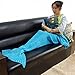 YING LAN Mermaid Tail Crochet Blanket Sofa Quilt for Adult Living Room, All Seasons Soft Sleeping Bags(63