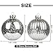 KI Store Large Christmas Balls Silver 4-Inch Mercury Christmas Ornaments Shatterproof Christmas Tree Decorations