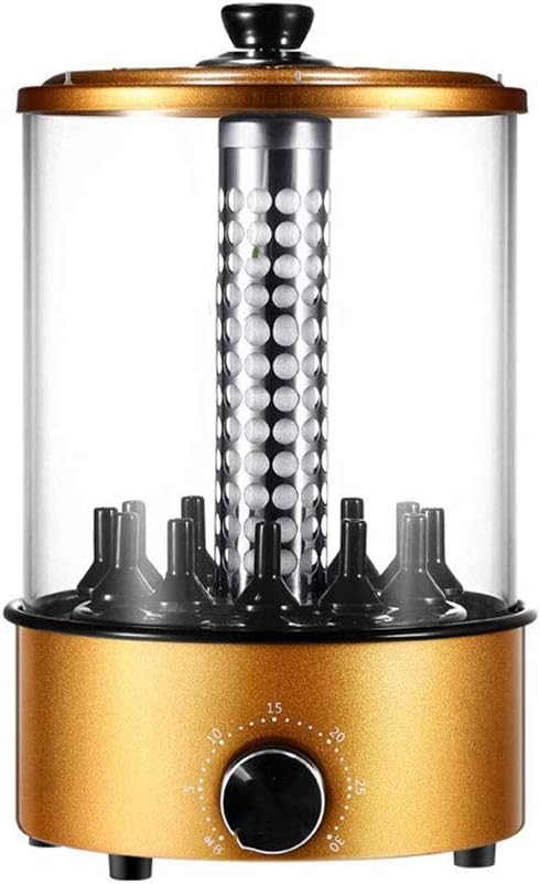 LYATW Rotating Barbecue Machine/12 Kebab Skewer Vertical Rotisserie Grill With Timer Kebab Fakeways, 1100W, Design Support Timing for Family, Outdoor, Dinner