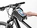 PRINTEMPS Bike Phone Mount Bag, Bicycle Frame Bike Handlebar Bags with Waterproof Touch Screen Phone, Cell Phone Below 6.0 Inch with Sun Visorthumb 1