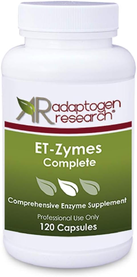 ET - Zymes Complete Digestive Enzymes | Broad-Acting 20 Enzymes Formula | Help Breakdown Proteins, Peptides, Carbs, Sugars, Fats & Fibers | DPP-IV Activity for Children or Adults | 120 Capsules