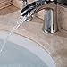 Wovier Chrome Waterfall Widespread Bathroom Sink Faucet,Two Handle Three Hole Vessel Lavatory Faucet,Basin Mixer Tap