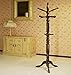 Frenchi Home Furnishing Traditional Spinning Top Wooden Coat Rack, Cherry