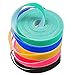 Darller 5 Roll Reusable Cable Straps Cable Ties Hook & Loop Nylon Fastening Tape Wire Organizer for Cords Cable Management (Totally 33 ft)