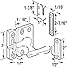 Prime-Line U 9935 Diecast with Brass Finish, Casement Window Sash Lock (Single Pack)