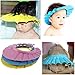VNDEFUL 3PCS Children Baby Kids Waterproof Bathing Cap Soft Shampoo Shower Protect Hat Adjustable ( colors yellow, blue and pink )