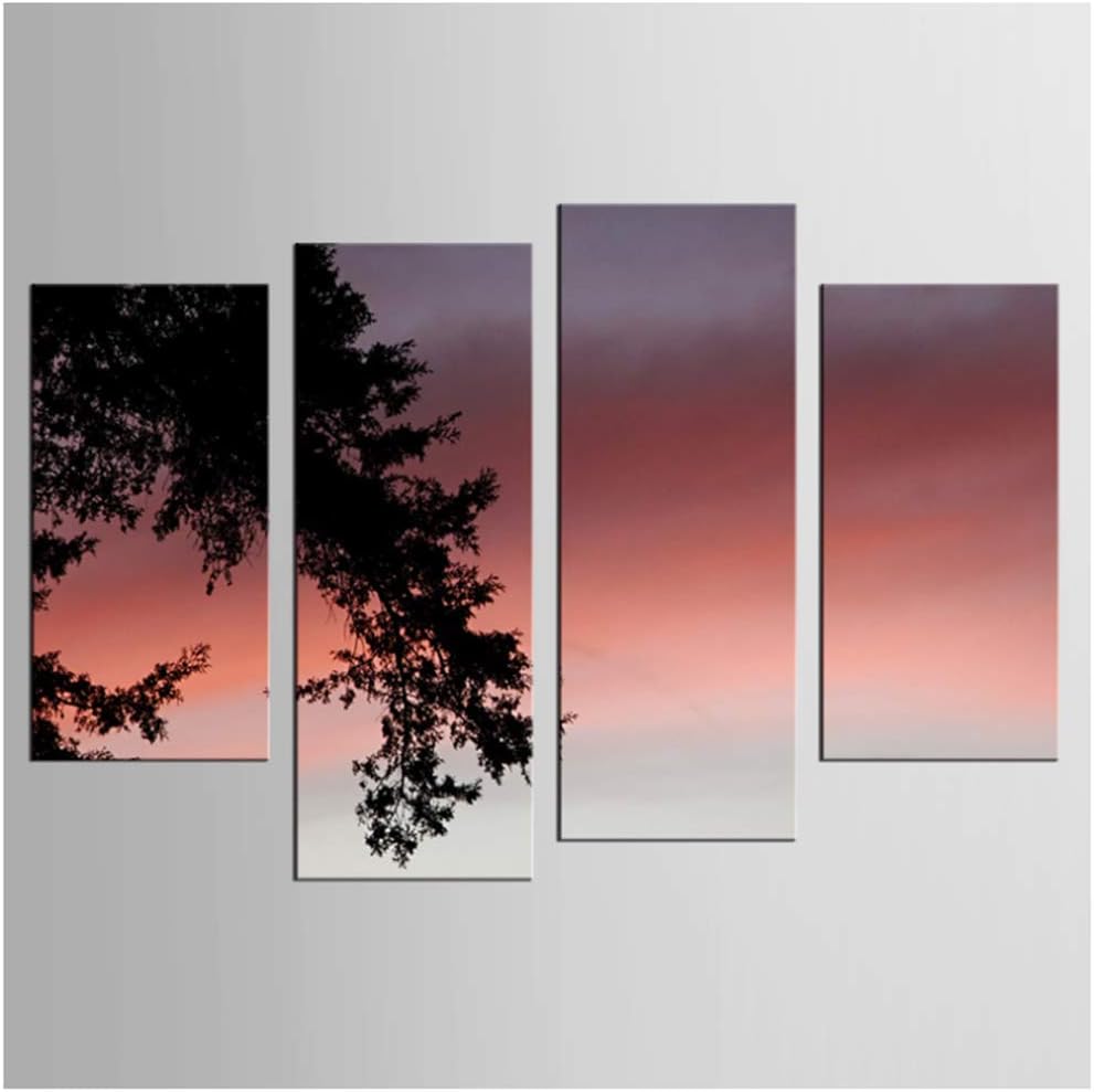Sunset Afterglow Wall Art for Wall Decor Home Decoration Picture Paint on Canvas Print Canvas Painting 20x50cmx2 20x70cmx2 No Frame Sunset