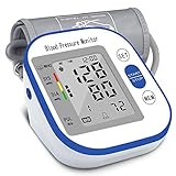 Blood Pressure Monitor Upper Arm FDA Approved, Fully Automatic Digital BP Machine Home Use with Large LCD Display, 2 Users Modes, 4*AA Batteries
