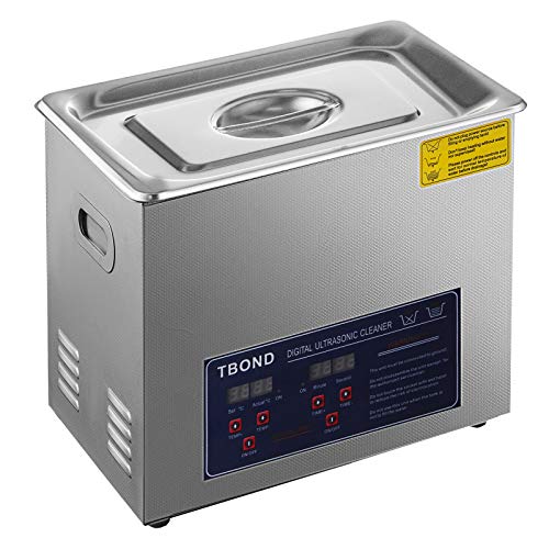 SHZOND Ultrasonic Cleaner 1.59Gal / 6L Stainless Steel Heated Ultrasonic Cleaner 180W Ultrasonic Power Ultrasonic… - Image 3