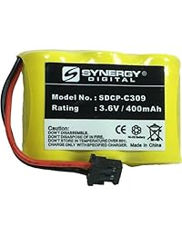 Radio Shack 23 281 Batería de Teléfono inalámbrico Ni-CD 3 1 2AA W Mitsumi, 3.6 Volt, 350 mAh Ultra Hi-Capacity Repuestos para Panasonic P-P301, Radio Shack 23 281, Sony BP-T16, Toshiba, Uniden BT-185 Batería recargable