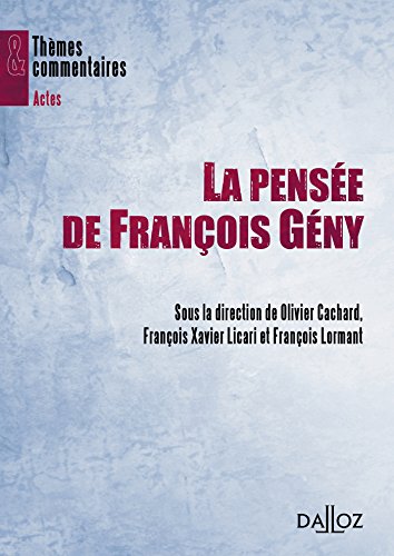 La  pensée de François Gény