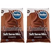 Frostline Chocolate Soft Serve Ice Cream Mix, Large 6 Pound Bag, (2 Bags)