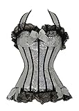 Ivy Shi Women's Green Boned Lace Up Back Corset Top