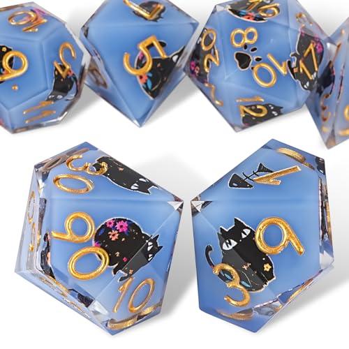 Light Blue Flower Cat