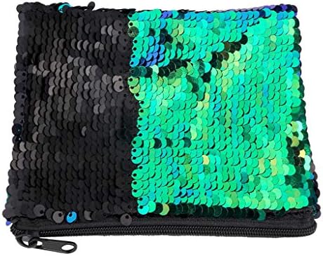 Women Sequins Bling Clutch Bags Wallet Purse Zipper Coin Purse Credit Card Mobile Phone Wristlet Handbag Money Pouch Holders Handbag