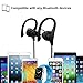 Esonstyle IPX4 Sport Bluetooth 4.2 Headset Earphone Noise Cancelling Running Headphone 360 Degree Rotate Support Hands Free Calling Running/Exercise/Sports