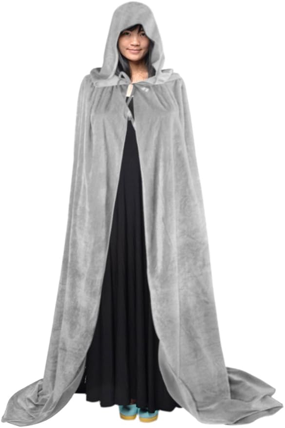 Amazon Co Jp ハロウィン コスプレ 大きいサイズ コスプレ衣装 大人 メンズ 人気 かっこいい コスチューム マント ロングコート レディース 魔女 死神 悪魔 コスプレ Halloween グレー ホビー