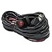 4 Lead LED Rock Lights Wiring Harness, Ampper LED Wiring Harness for LED Pods and Work Lights with Fuse 12V 40A Relay Waterproof On Off Rocker Switch