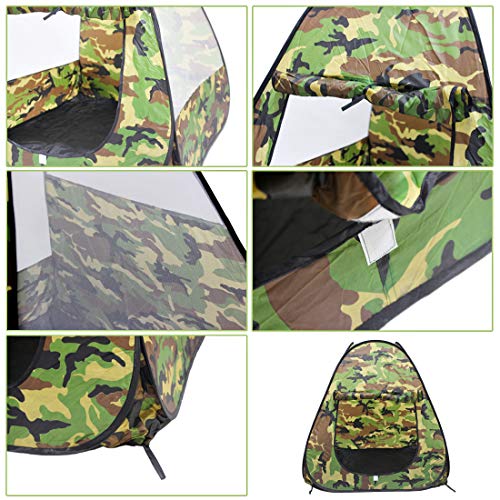 3 deAO+Foldable+Playhouse+Camouflage+Outdoor