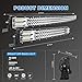 T-Former 52Inch 711W Curved LED Light Bar+ 22Inch 306W Curved Light Bar Spot Flood Combo Off Road Lights + 4Pcs 4in 60W Driving Fog Lights W/Wiring Harness Kit For Jeep Trucks Boat Lightingthumb 1
