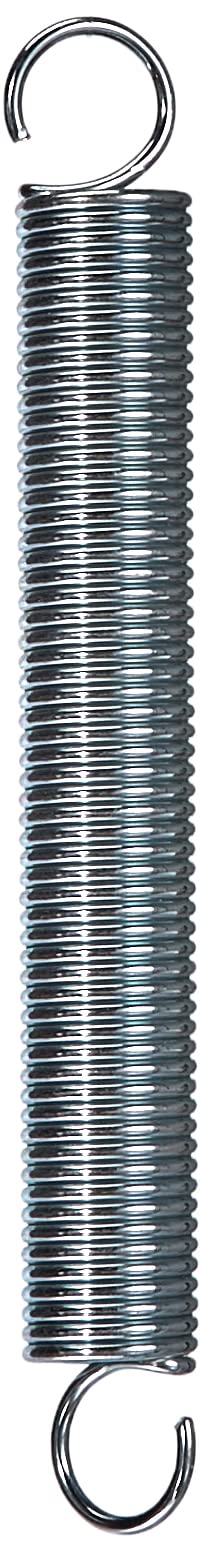 Chapuis 1 Piece Tension Spring, Galvanised Steel, Double Hook, 2.2mm Wire, 170mm Length, Gray