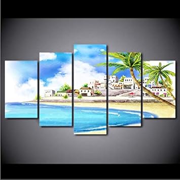 Hd Imprime Affiche Mur Art Cadre Toile Photos 5 Pieces Comique