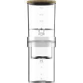 Iced Coffee Cold Brew Drip Maker, 300ml/10oz Glass Cold Brew Coffee Maker with Reusable Filter Ice Coffee Machine