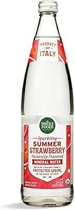 Whole Foods Market Organic Strawberry Italian Sparkling Mineral Water, 25.4 FZ