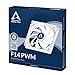 ARCTIC F14 PWM - 140 mm Case Fan, PWM-Signal regulates Fan Speed, Quiet Motor, Computer, Fan Speed: 200-1350 RPM - Black, White