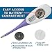 Large Display Medical Digital Fever Thermometer Fast Response (Baby and Adult) Fever Alarm - Oral, Rectal, Armpit - Flexible Tip by My Perfect Nights (1)