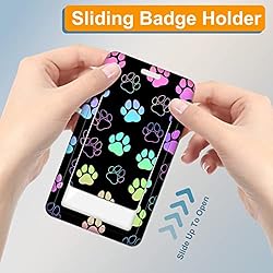 Plifal Badge Holder with Retractable Reel, Paw