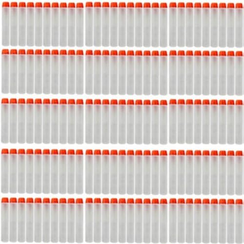 500Pcs 7.2x1.3 Cm Toys EVA Foam Soft Refill Bullet Darts for Nerf N-Strike Elite Series Blasters,For Kid Toy Gun Fire Blaster (White)
