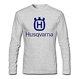 WINKOO Men's Husqvarna Motorcycles Long Sleeve T Shirt Cotton Tees