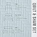 Home Fashion Designs 3-Piece All Season Quilt Set. King Size Quilt with 2 Shams. Soft Microfiber Bedspread and Coverlet. Emerson Collection (Cloud Blue)