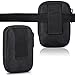 BIENNA Small Tactical Pouch, Mini Military Purse Organizer Army Molle Gear [Waterproof] Nylon EDC Utility Gadget Outdoor Waist Bag Holster Pocket Cover Case for iPhone 4s 4 Change Key Men Women-BK