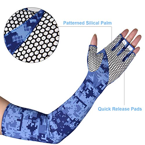 image for EXski UV Protection Cycling Sleeves - Cooling Sunblock Sunscreen Long 