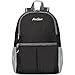 ProCase 20L Ultra Lightweight Packable Backpack Foldable Durable Water Resistant Travel Hiking Daypack Nylon Shoulder Bag for Outdoor Camping Cycling Gym –Black