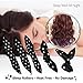 30pcs Hair Rollers - HailiCare Foam Hair Roller for Hair DIY - Flexible Soft Pillow Curlers - No Heat for Women & Kids (Black)