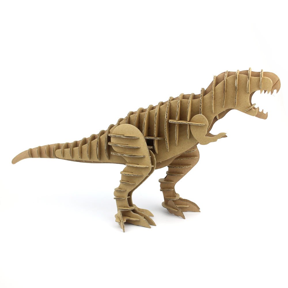 I\'m Charmer Full Body Tyrannosaurus Rex 3D Model Puzzle Made From 100% Recycled Cardboard