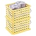 InterDesign Storage Organizer Basket, for Bathroom, Health and Beauty Products - Small, Yellow