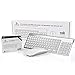 JOYACCESS Wireless Keyboard Combo Full-Size Whisper-Quiet Wireless Keyboard and Mouse for Desktop in Ergonomic Design-Silver