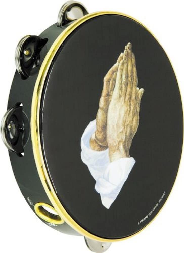 Remo Praise Tambourine - Praying Hand, 8"