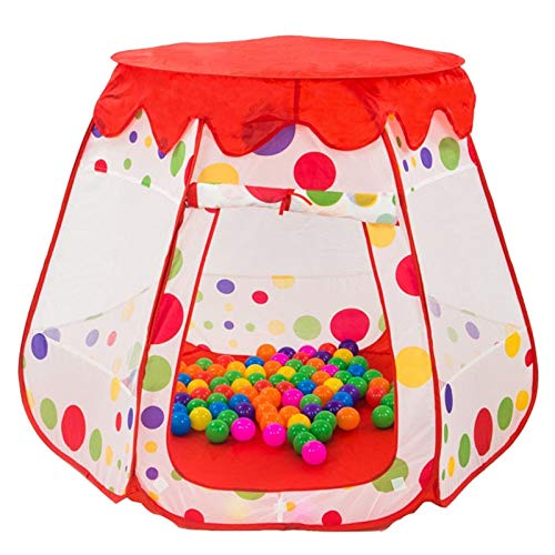 OPL Mart Tunnel Tent for Kids Baby Child Blue Ocean Ball Tent Animal Tunnel Tente Enfant Giraffe Play Color Red House
