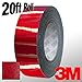 VViViD 3M 1080 Metallic Red Gloss Vinyl Detailing Wrap Pinstriping Tape 20ft Roll (1/4 Inch x 20ft)