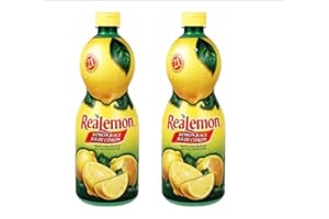 ReaLemon Lemon Juice (2) Bottle Bundle (945 mL per bottle) with BIG MAPLE Trivia Cards to Enjoy. Great for Marinades, Beverag