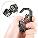 WINGOO Stainless Steel Key Chain Quickdraw Carabiner Anti-lost Key Chain Climbing Carabiner Backpack Buckle (Green)
