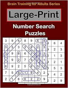 large print number search puzzles large print number search books