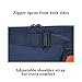 MnM-Home Easy Carry Insulated 6 Can Tube/Sleeve Cooler, with Adjustable Shoulder Strap.Zipper Opens from Both Sides for Easy Use. Orange and Blue.