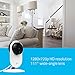 YI Home Camera, Wi-Fi IP Indoor Security System with Motion Detection, Night Vision for Baby / Pet / Front Porch Monitor, Remote Control with iOS, Android, PC App - Cloud Service Available (White)